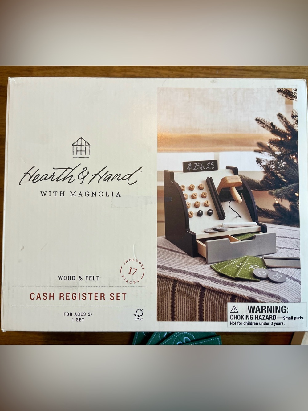 Hearth & Hand Wood Play Cash Register